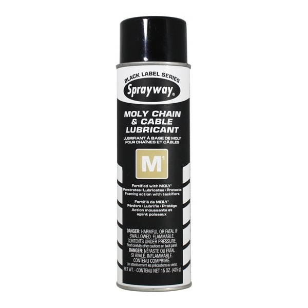Sprayway M1 Moly Chain & Cable Lubricant SW2911 Zoro